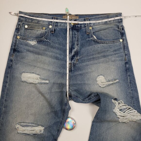 J. Crew Point Sur Denim Distressed Loose Straight Jean Size 29 Vintage Vibes NWT - Picture 7 of 16